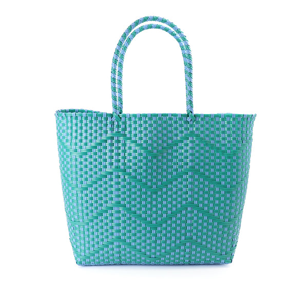 Turquoise Recycled Plastic Shopper