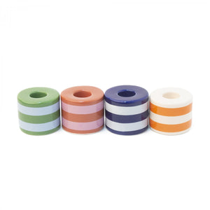 Striped Candle Holders - FOUR colours!