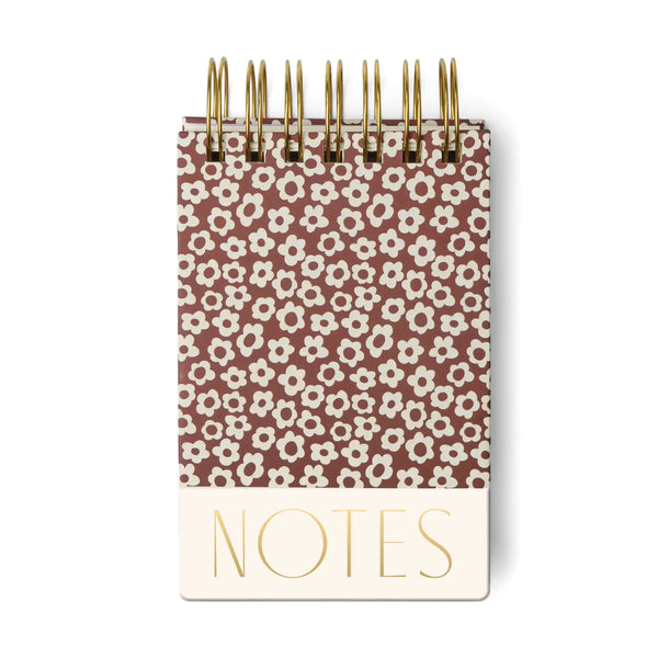 Chunky Notepad - Burgundy Floral
