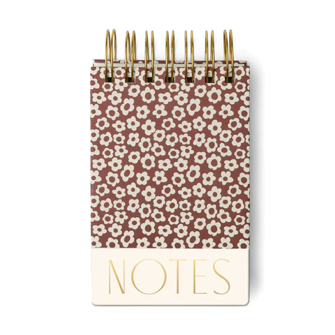 Chunky Notepad - Burgundy Floral