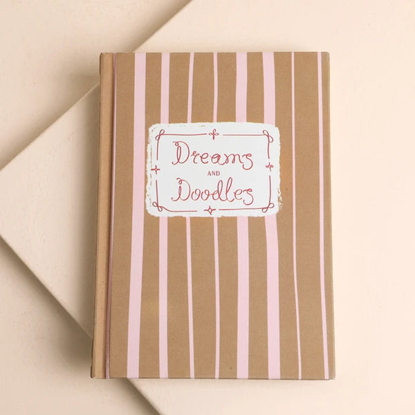 Stripe Dreams and Doodles Notebook