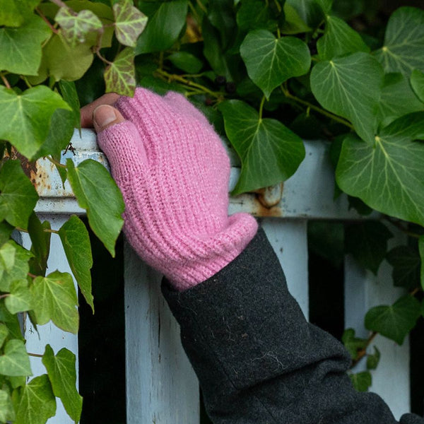 Recycled Mix Pink Marl Wrist Warmers