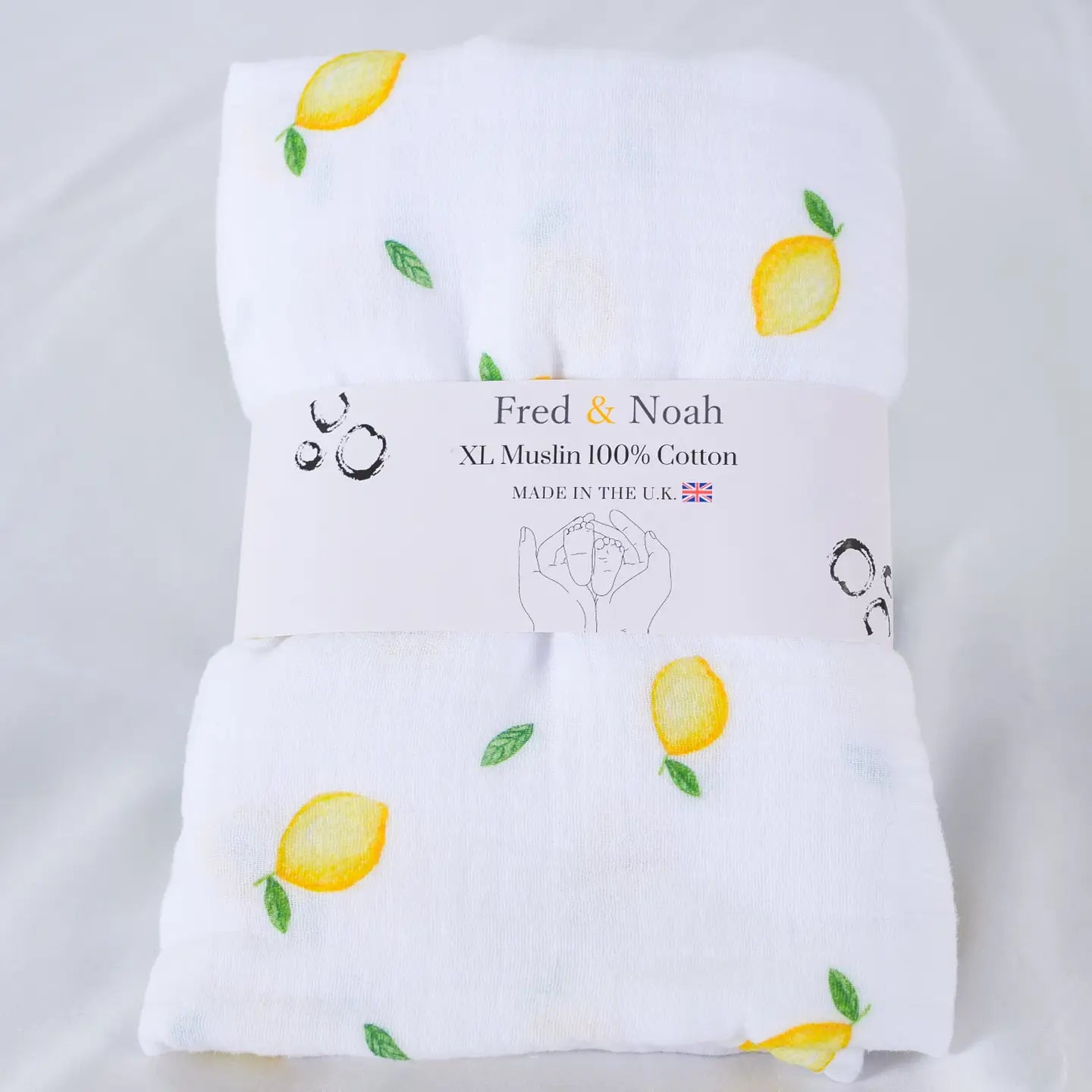 XL Lemon Print Muslin Swaddle