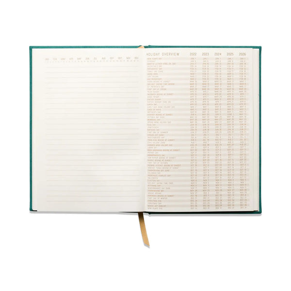 Ink Suedette Journal - Green