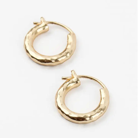 Small Chunky Gold Hoops