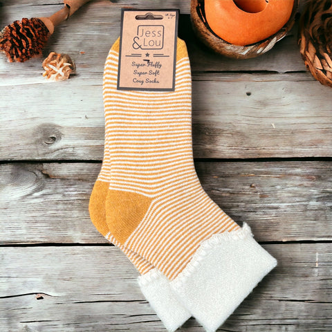 Striped Super Cosy Cuff Socks