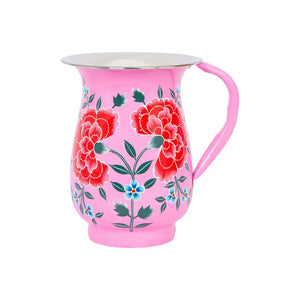 Pink Peony Stainless Steel Jug