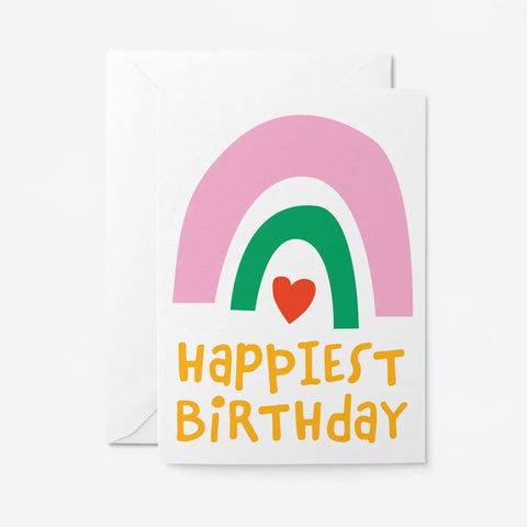 Happiest Birthday Rainbow Greeting Card