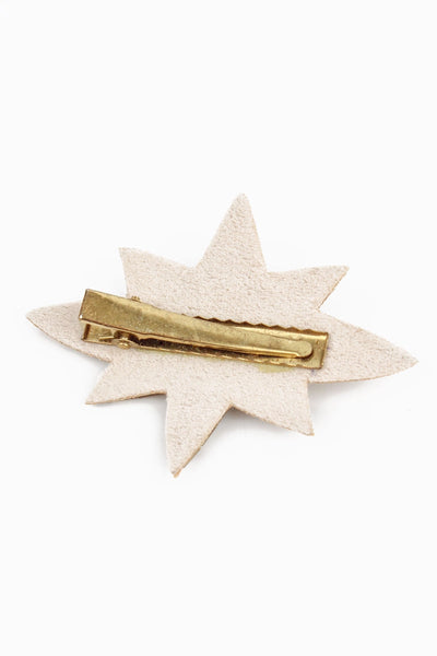Large Silver Star Hair Clip