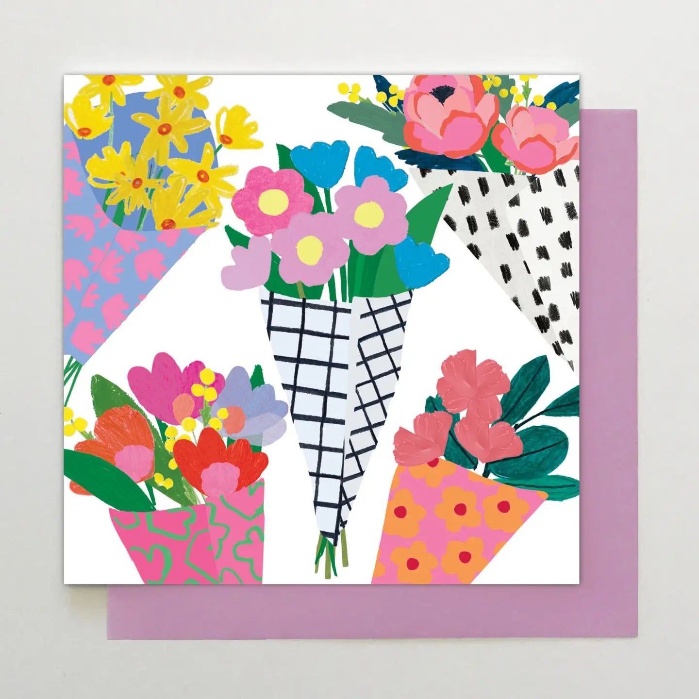 Bunches of Flowers Greeting Card