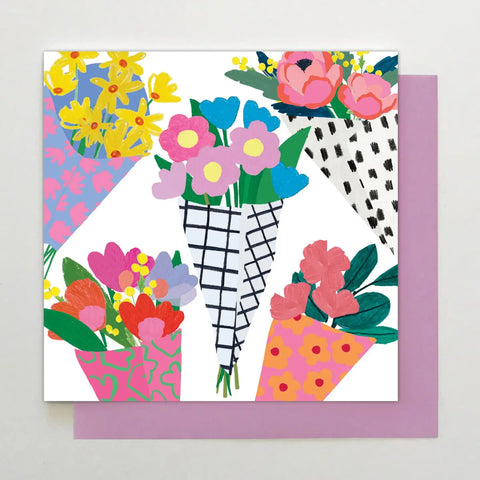 Bunches of Flowers Greeting Card