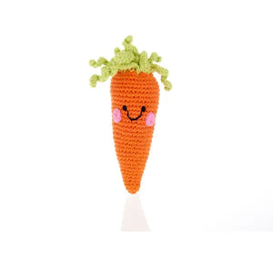 BACK IN STOCK! Soft Toy Handmade Carrot Rattle