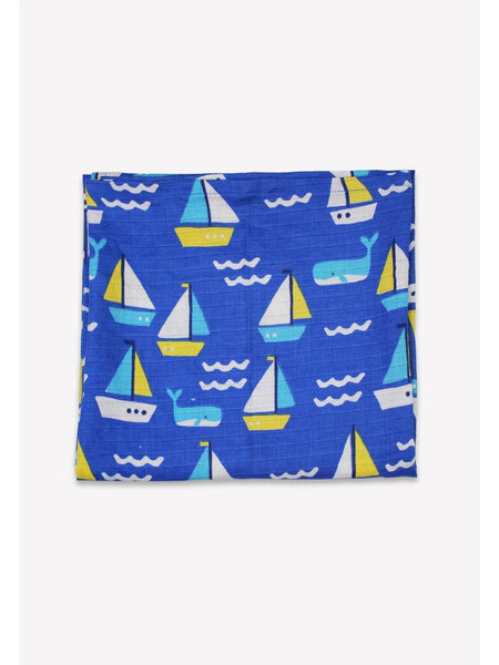 Whale & Boats Muslins - 2 Pack