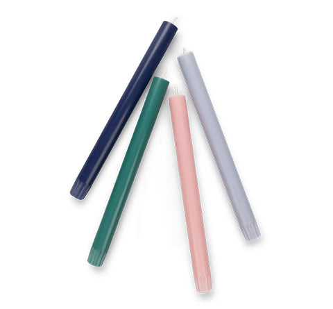 Individual Dinner Candles - Pink! Yellow! Green! Blue! White! Orange! Purple!