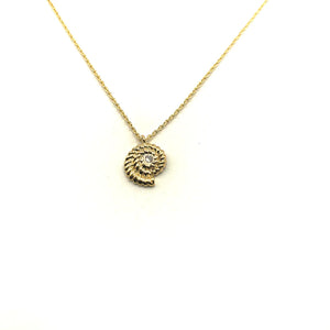 Boho Ammonite Necklace