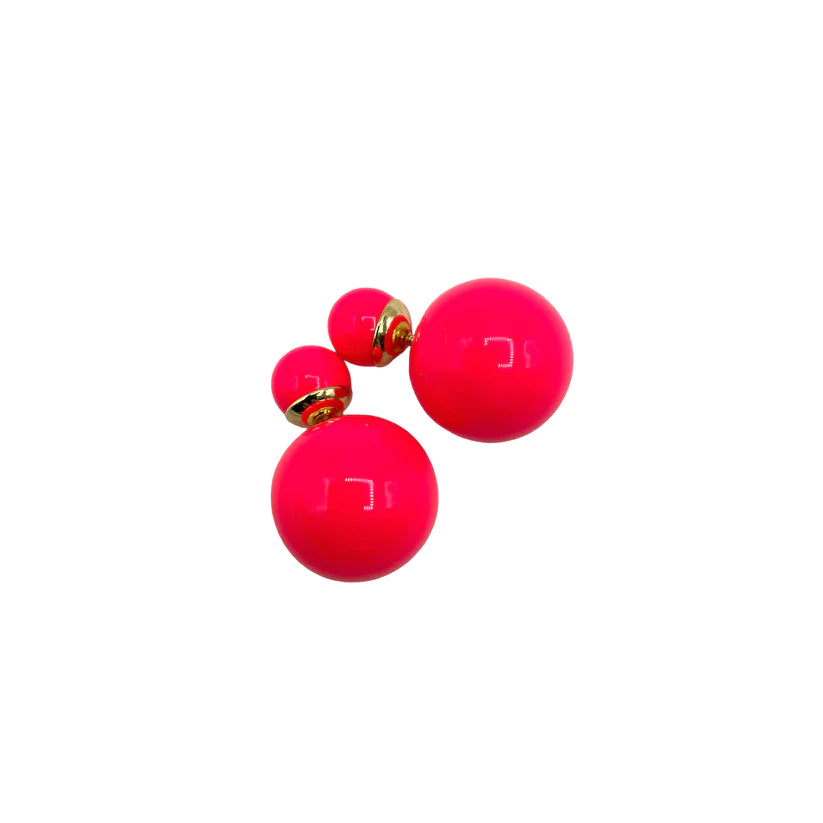 LAST ONE! HALF PRICE! Coral Orb Earrings