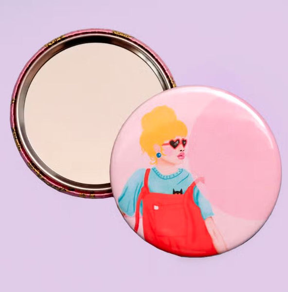 Bubblegum Girl Pocket Mirror