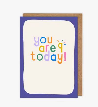 Bright, Fun Birthday Age Greetings Card - You Are... Ages 6-9