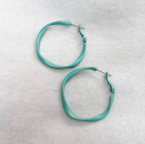 Twisty Hoops - Various Colours