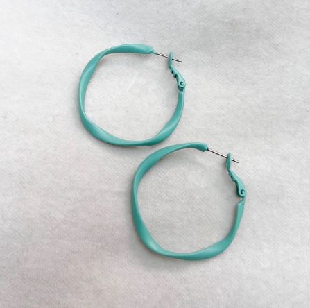 Twisty Hoops - Various Colours