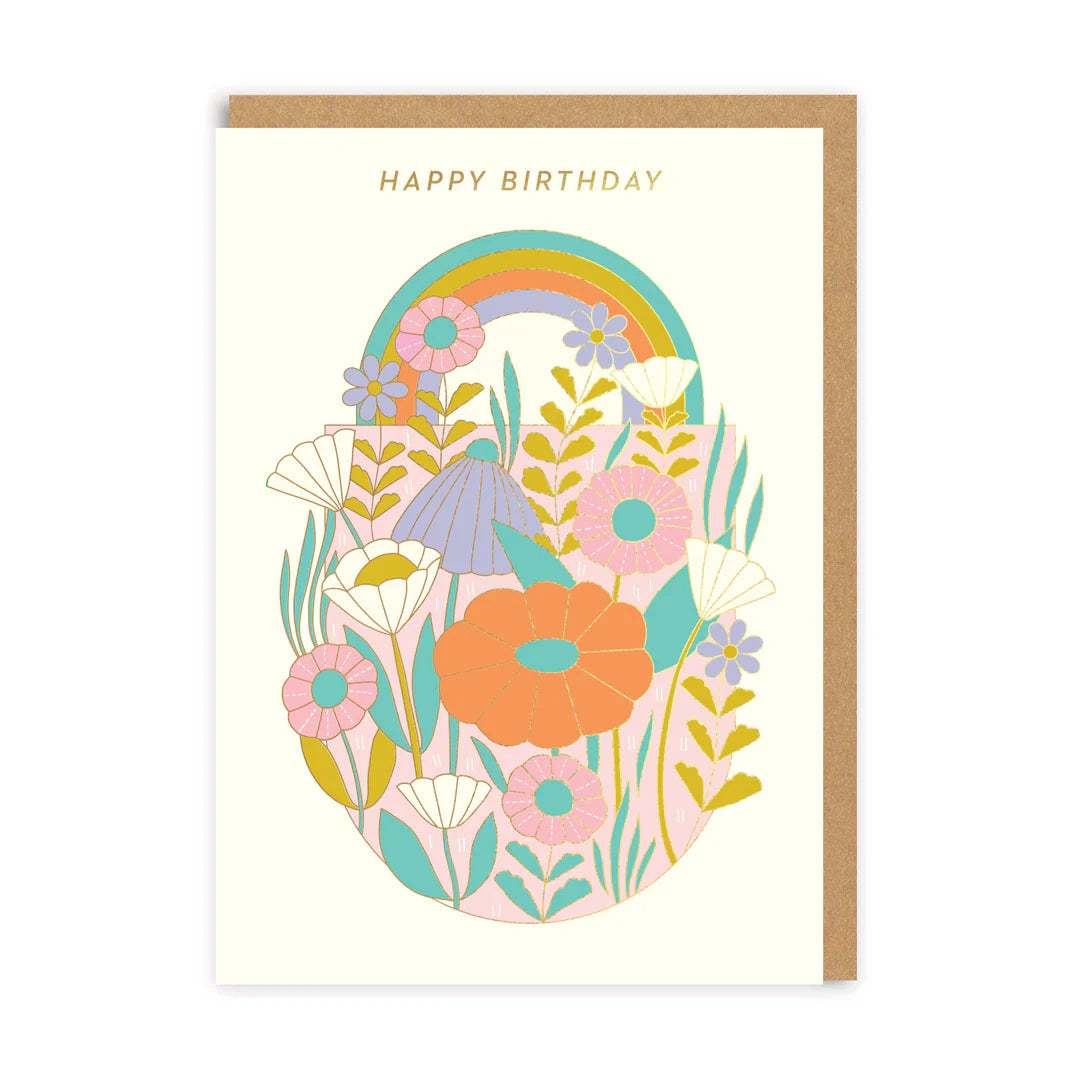 Happy Birthday Daisies Greeting Card