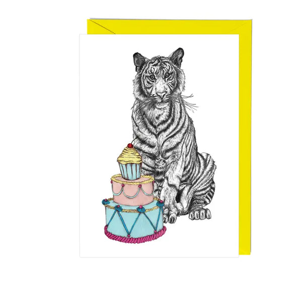 Party Tiger Greeting Card