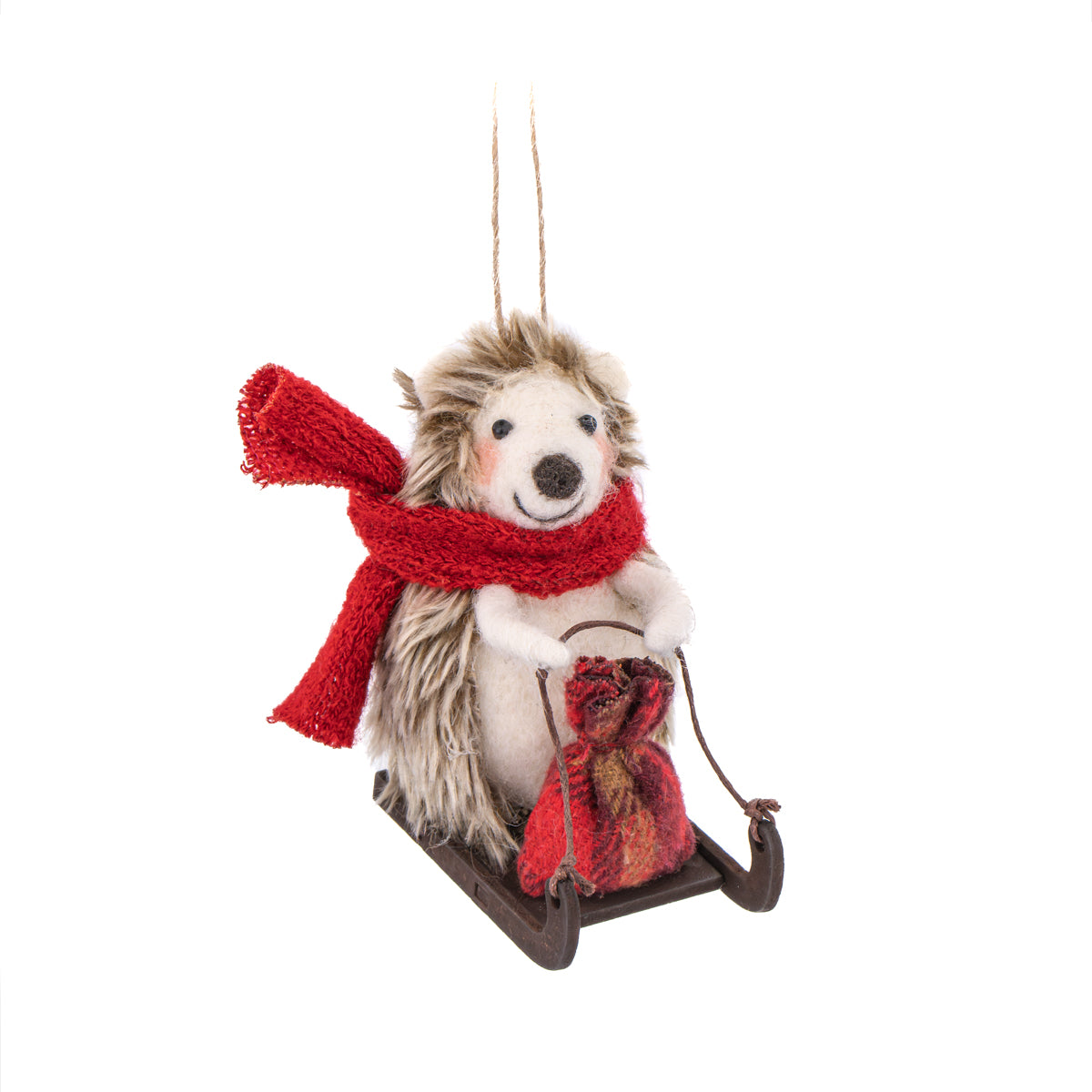 Sledging Hedgehog Decoration