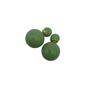 Green Orb Earrings