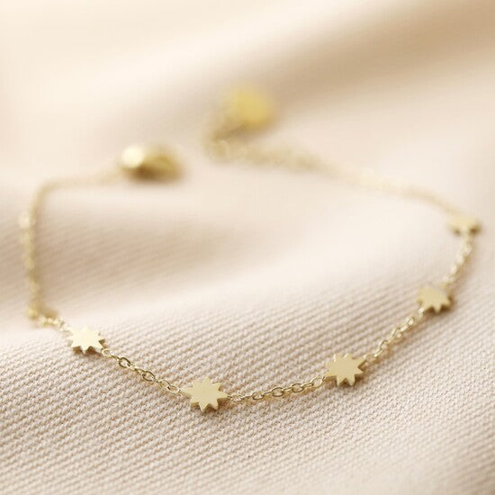 Stainless Steel Starry Bracelet in Gold
