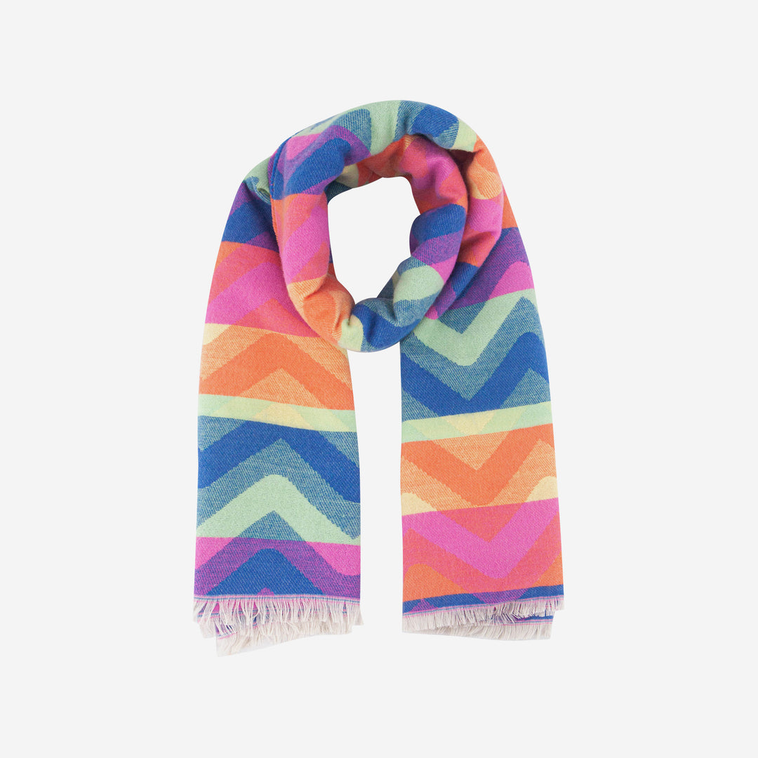 Multi Colour Zig-Zag Heavyweight Scarf