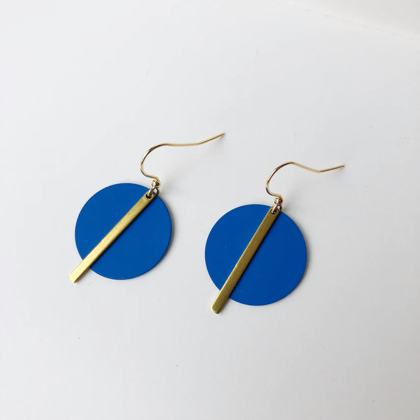 Electric Blue Solar Earrings