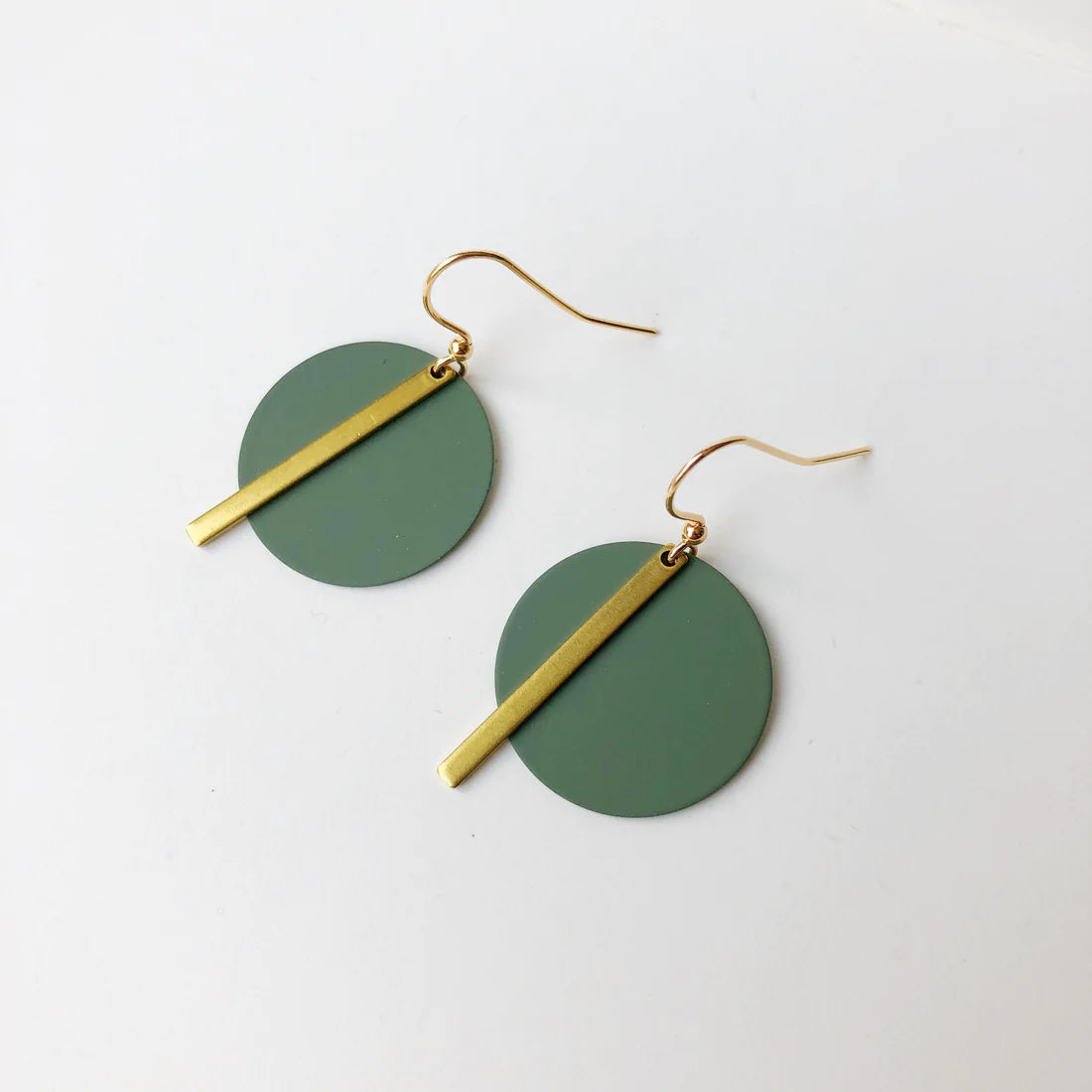Olive Solar Earrings