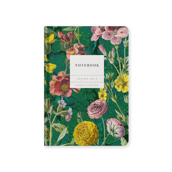 A5 Marble Botanical Hardback Notebook