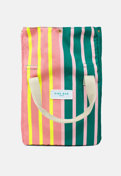 Bicolour Stripe Lunch Bag