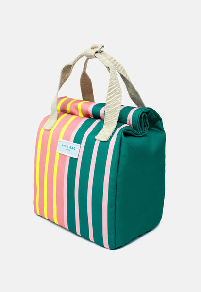 Bicolour Stripe Lunch Bag