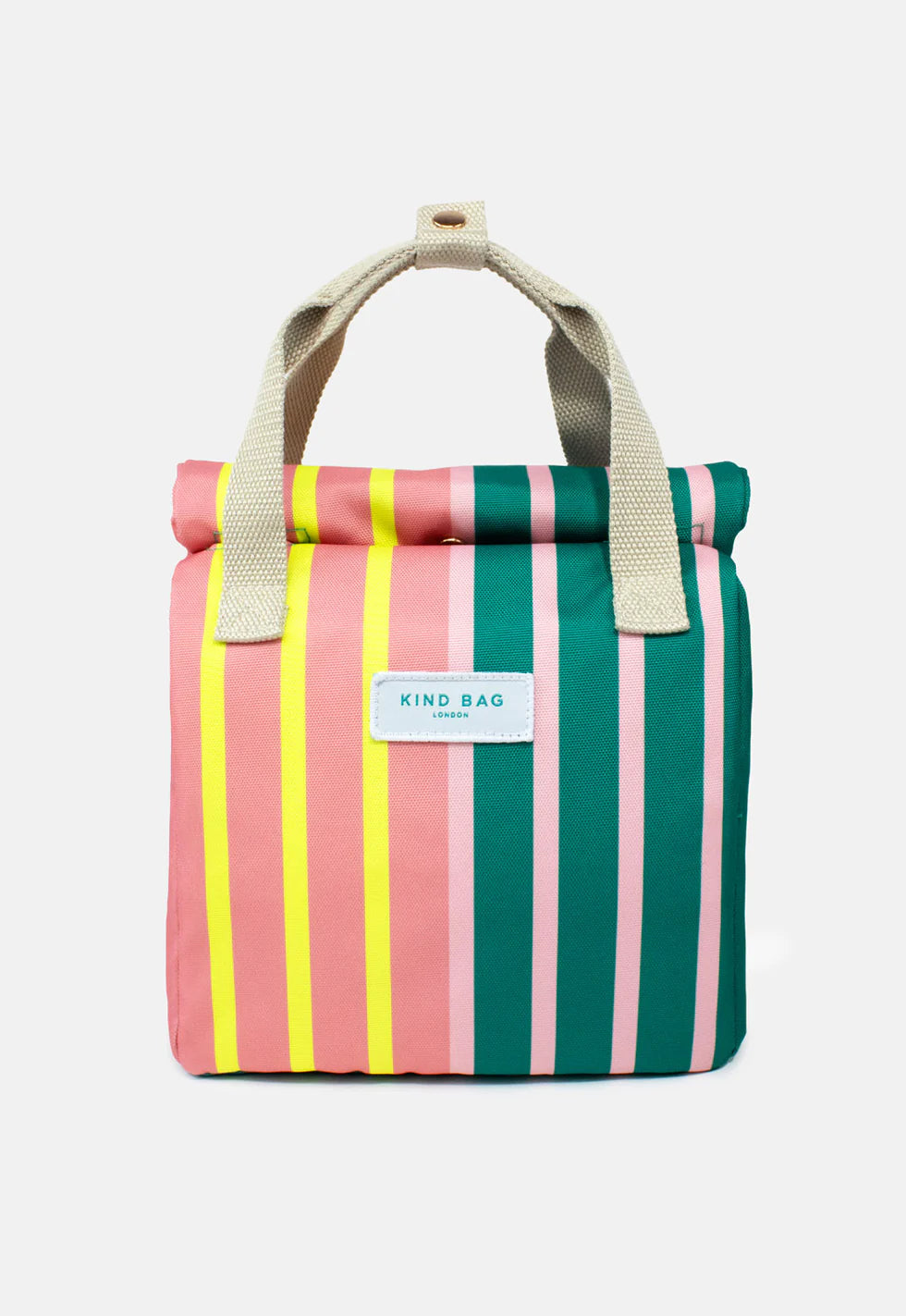 Bicolour Stripe Lunch Bag