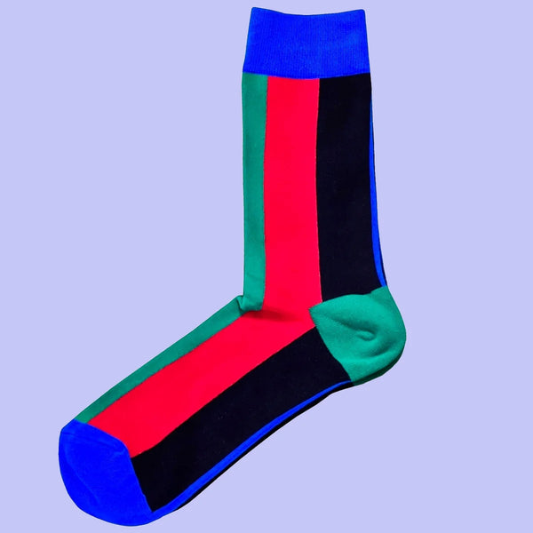 Men's Multi Coloured Vertical Stripe Socks