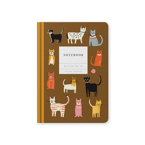 A5 Feline Friends Hardback Notebook