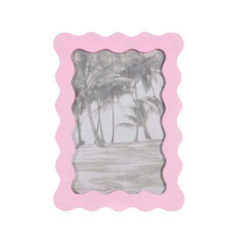 Wiggle Border Frame Pink