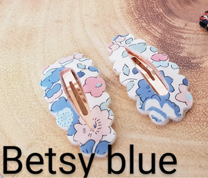 Liberty of London Fabric Hair Clip - Betsy Blue