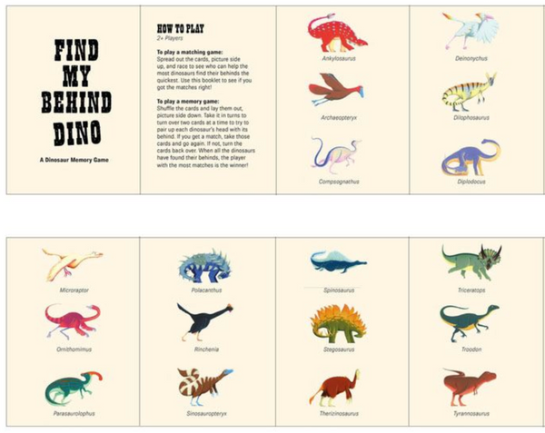 Find My Behind Dino: A Memory Game