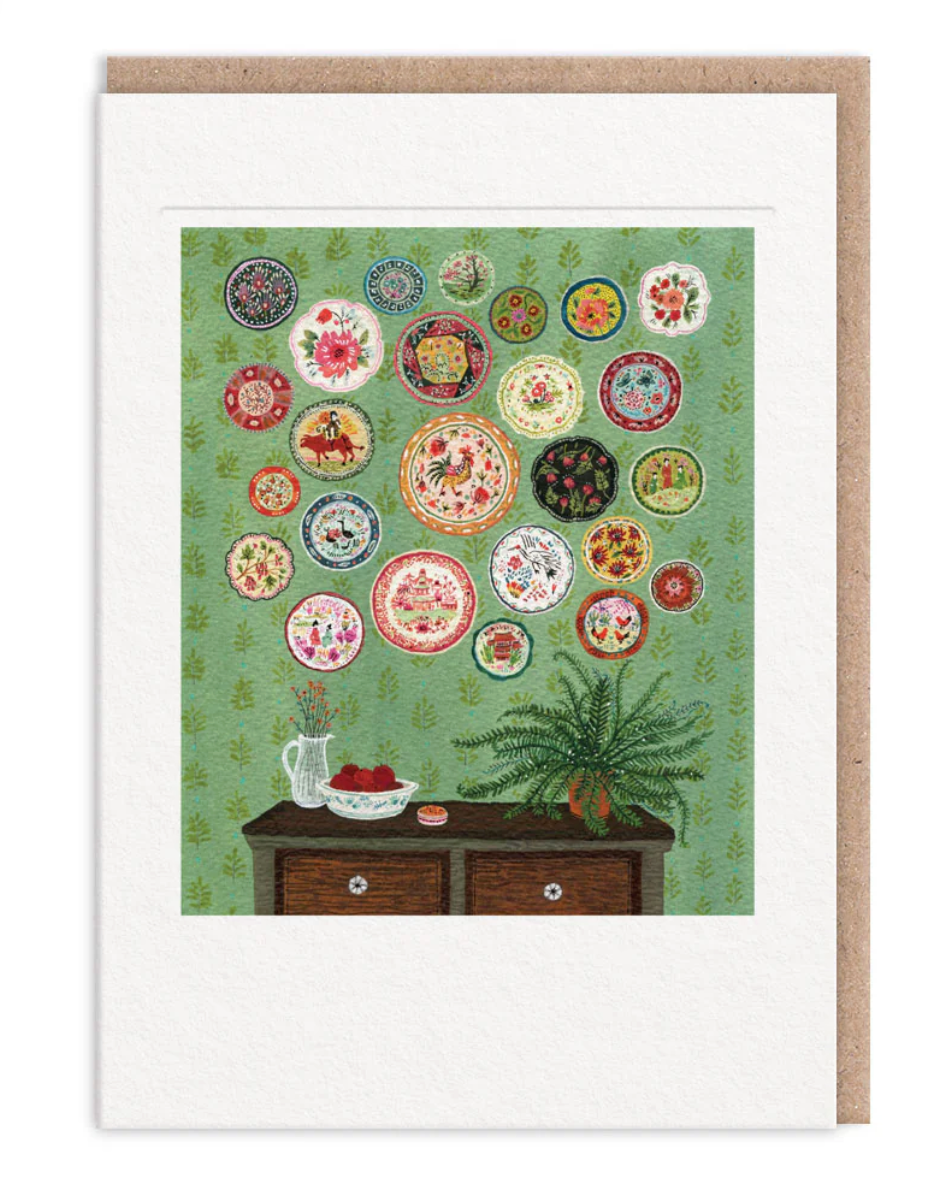 Plate Collection Greeting Card