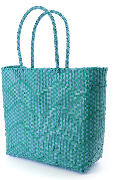 Turquoise Recycled Plastic Shopper