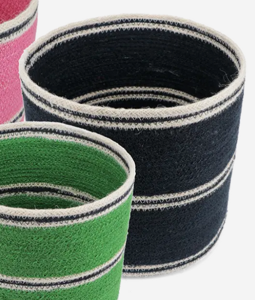 Round Jute Storage Baskets