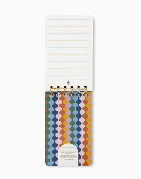 Blue Cheetahs Twin Wire Notepad