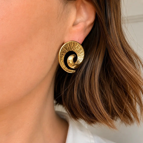 Everyday Statement Swirl Studs