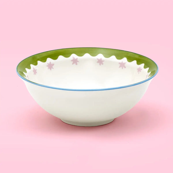 Pink Star Cereal Bowl