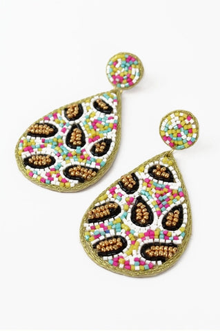 Confetti Leopard Print Earrings