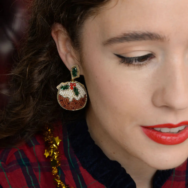 Xmas Pudding Earrings