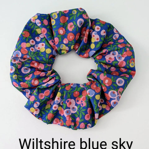 Liberty of London Fabric Hair Scrunchie - Wiltshire Blue Sky